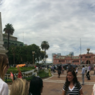 The infamous Plaza de Mayo. As a political science major this was so epic.