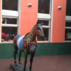 Un caballo colorido